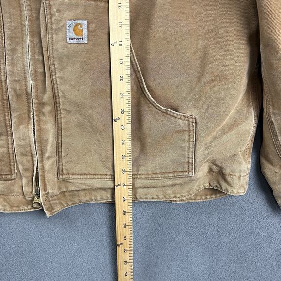 Carhartt Jacket Mens 2XL Ridge Work Canvas Sherpa Line Barn Full Zip Chore - Picture 6 of 6